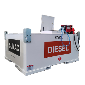 Portable gasoline diesel tank with pump for refueling