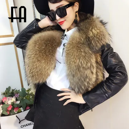 wholesale price high quality geunine leather jacket women
