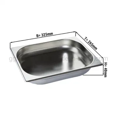 High Quality Stainless Steel Standard Food Pans Gastronorm Food Container Gn Pan