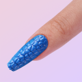 3D snake pattern removable square press on nail