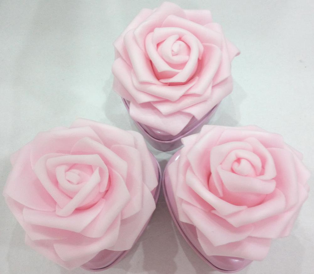 Rosa Herzform Candy Tin Box