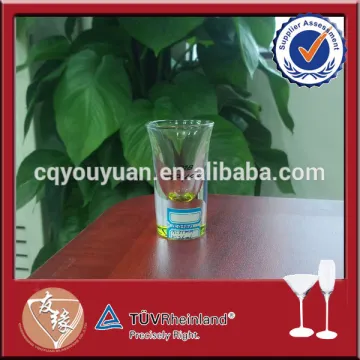 1oz chinese shot glass with painting