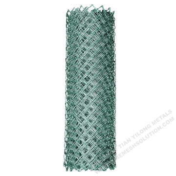 Green Coated Chain Link Fence