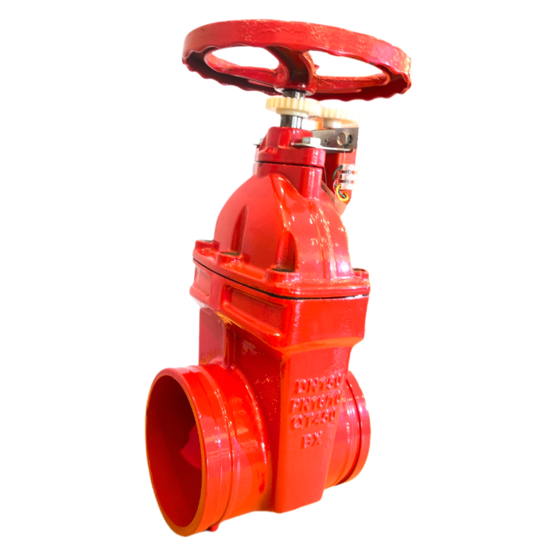 Grooved signal gate valve