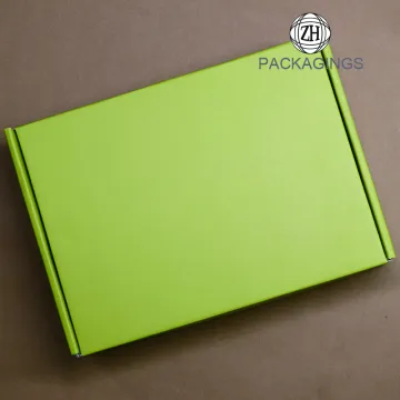 Matt green full color mailing package box