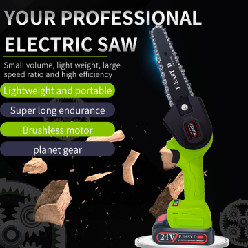 Home Use Cordless Brushless Electric Battery Chainsaw