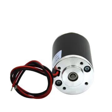 High Speed 24V Permanent Magnet DC Brushed Motor (6V-60VDC, 14W-200W, 3000RPM-8870RPM)