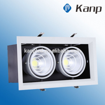 40W Rectangular White Frame Black Box Shop Recessed Adjustable Led Downlight