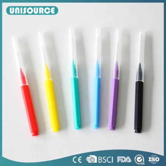 With Head Cover Colorful Handle New Interdental Brush