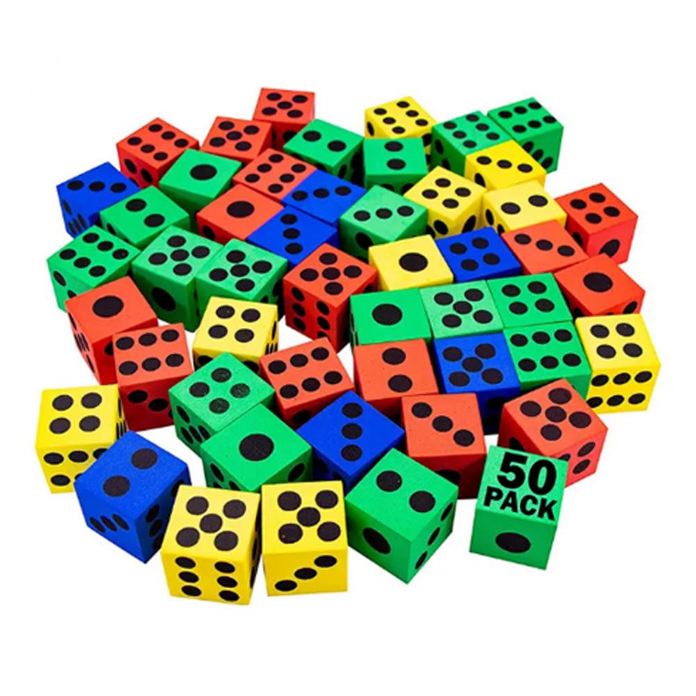 Colorful Small Foam Dice D6