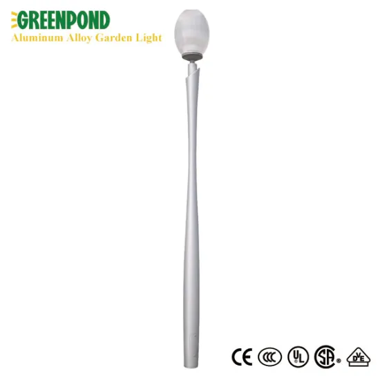 Tulip Shaped Grey Body Aluminum Alloy Yard Lamp
