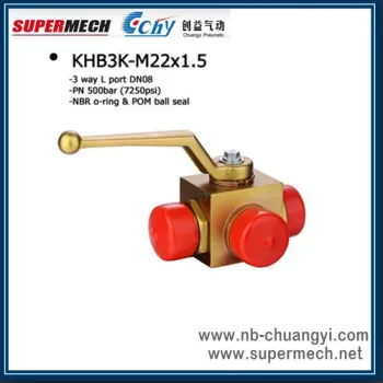 Khb3k-m Series 2 Postion 3 Way High Pressure Ball Valve 