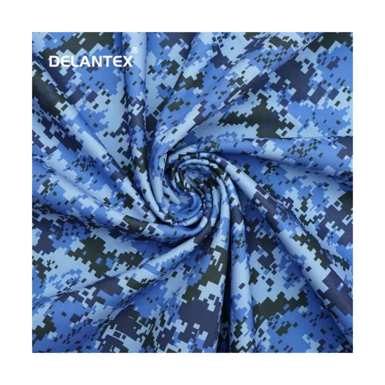 DALIAN Wholesale Polyester TPU Bonded Waterproof Breathable Soft Shell Fabric: 4 Way Stretch Camo Print 3 Layer Softshell Jacket Material