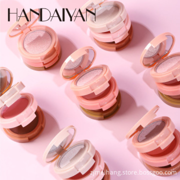 Vegan Makeup: HANDAIYAN Face 3-in-1 Highlight, Blush, Contour, and Bronzer Set