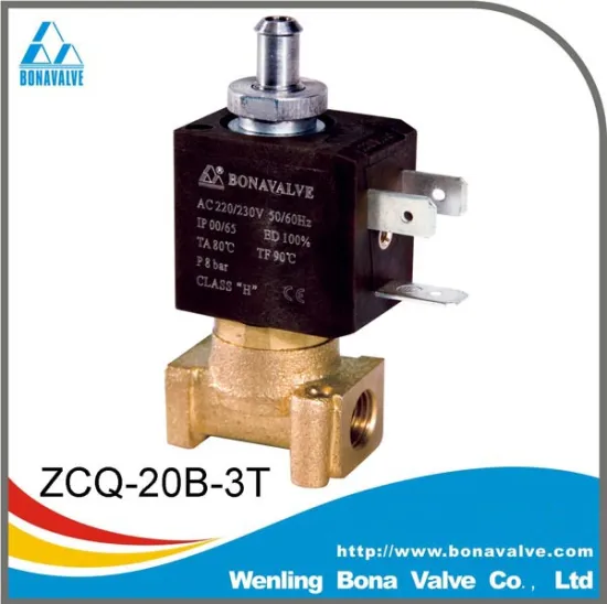 BONA 2/3 Way Brass Solenoid Valve for Coffee Machine 1/8"