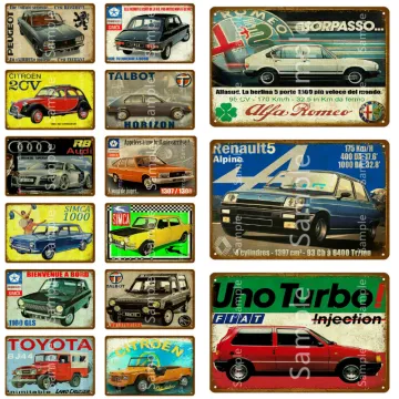 Classic SUV Racing Car Jeep Metal Plaque Tin Plate Sign Vintage Metal Poster Decorative Sign Garage Home Wall Decoration YL148