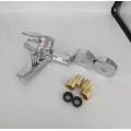 Triple hot and cold mixing valve faucet
