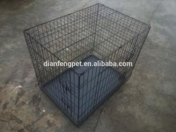 large steel double dog cage rabbit cage