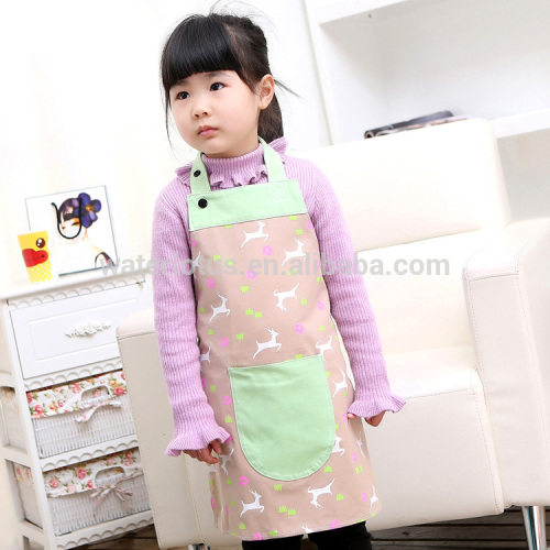 high quality 100% cotton apron lovely canvas wholesale kids apron kitchen cooking apron for children