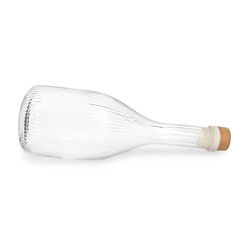 250ml Glass Liquor Bottle With Cork4 Png