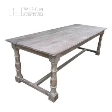 Antique Solid Wood Vintage Farm Table for Wedding Parties