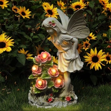 Juliahestia Adornos De Jardín De Conejo, Decoración Solar De Conejo Estatua Solar Para Exteriores Decoracion De Cesped De Animales Estaca