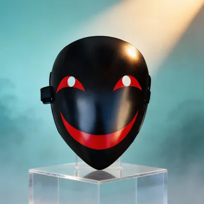 Unisex Anime Black Bullet Smile Mask