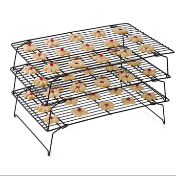 3 Tier Stainless Steel Non Stick Cooling Rack for Biscuits, Pies, Cakes
