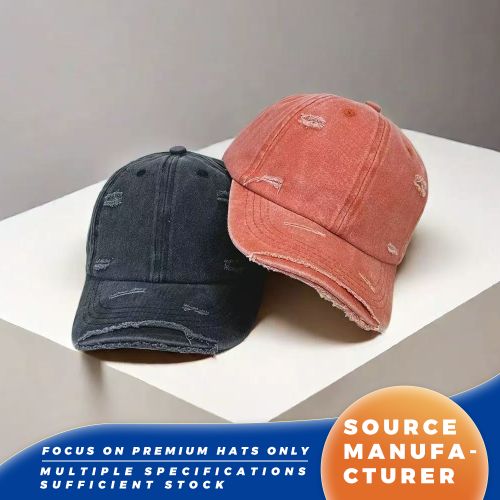 Topi Baseball Warna Solid Tertekan Dicuci