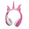 Popular Gift headphones for children Cute funny cat ears antler unicorn wired headphones