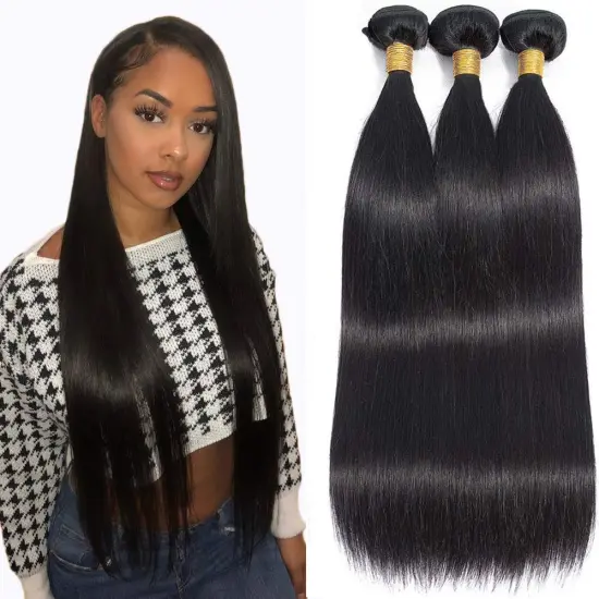 100% Unprocessed Brazilian Hair Human Bundles No any split ends factory price straight hair bundles Virgin hair bundles