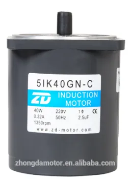 ZD MOTOR, 5IK40GN-C,ac induction motor ,lead wire type,pinion shaft type,40W90mm220v50HZ