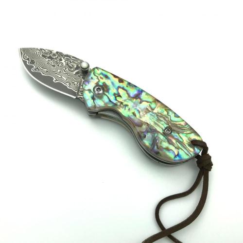 Damaškový zavírací kapesní nůž s čepelí VG10
