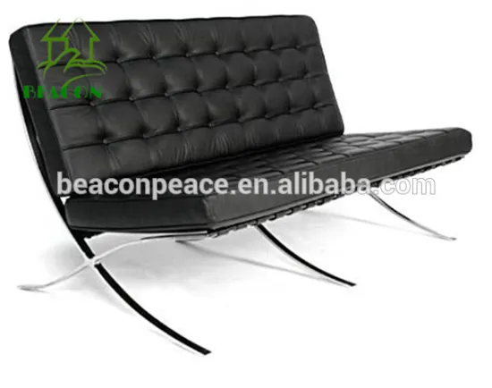 Ludwig Mies Van Der Rohe Barcelona Sofa-3 Seater