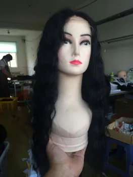 8A grade 130-150% density baby hair Peruvian human hair full lace wig lace frontal wig