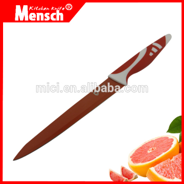 8 inch chef coated knife with PP+TPR handle