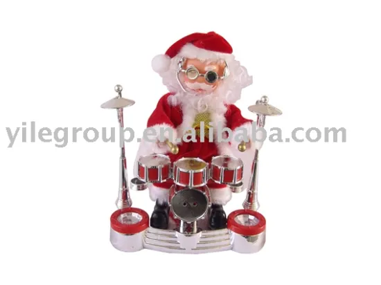 santa claus beat the drum