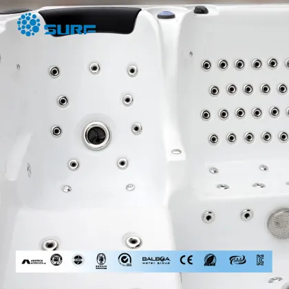 7 persons outdoor spa acrylic spas jetted spa with accessories