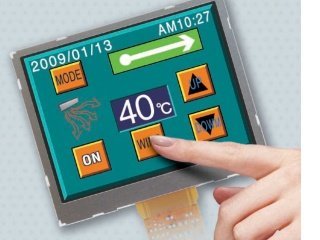 3.5 Inch Optrex Flat Rgb Lcd Panels T-55343gd035ju-lw-afn 320(rgb)x240 For Industrial Use