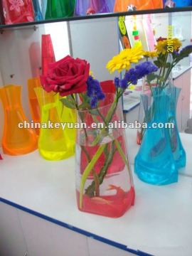 plastic pvc decoration vase print