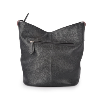 Casual Vegan Leather Medium Convertible Bucket Bag