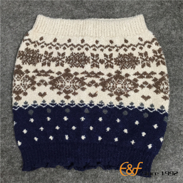 สามสี Jacquard ถักสวมใส่ความร้อนสำหรับฤดูหนาว