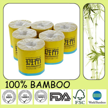 100% Unbleached Bamboo Toilet Paper / Bathroom Tissue