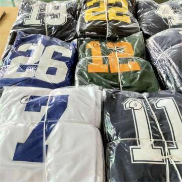 2024 New Arrivals Wholesale Men's Embroidered American Football Rugby Shirts