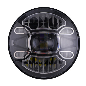 7 Inch Round LED Headlight High Low Beam IP68 for Harley Davidson Motorcycles