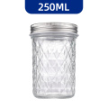 Frasco de almacenamiento de vidrio transparente con sello ajustado - ideal para uso de la cocina