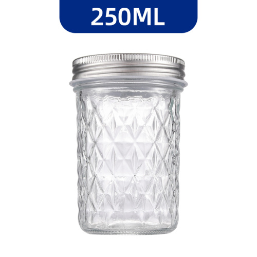 Jarra de armazenamento de vidro transparente com selo apertado - ideal para uso da cozinha