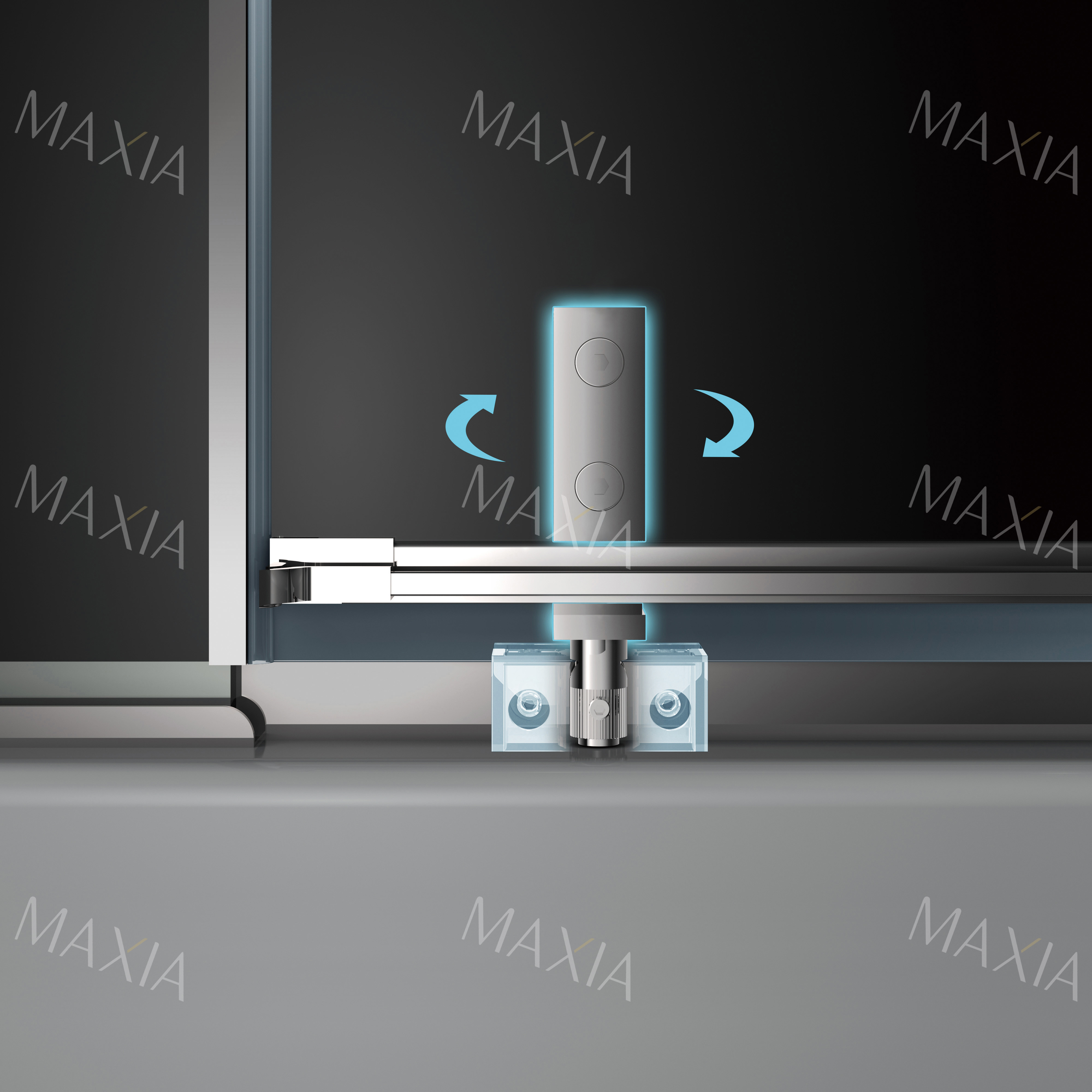 Душевая комната из нержавеющей стали с минималистской душевой комнатой