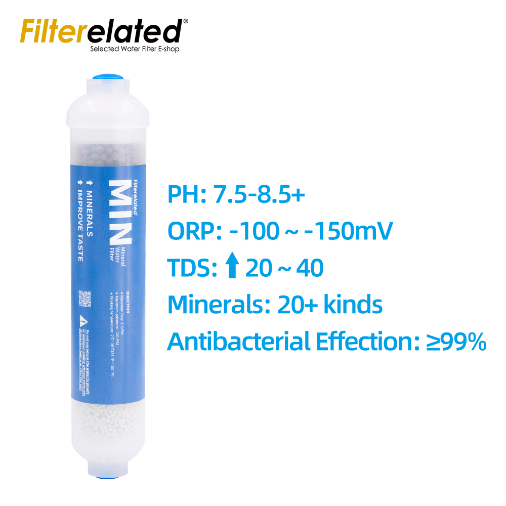 Filtro alcalinista mineral 5 en 1 Piedras minerales Filtro de agua 4 Filtro mineral