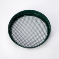 Green galvanized metal sieve with interchangeable mesh